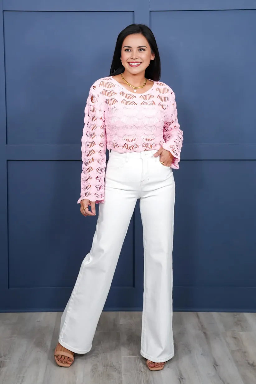 High Rise Tummy Control Wide Leg Jeans (Buy 2 Free Shipping)